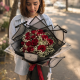 دسته گل رز قرمز